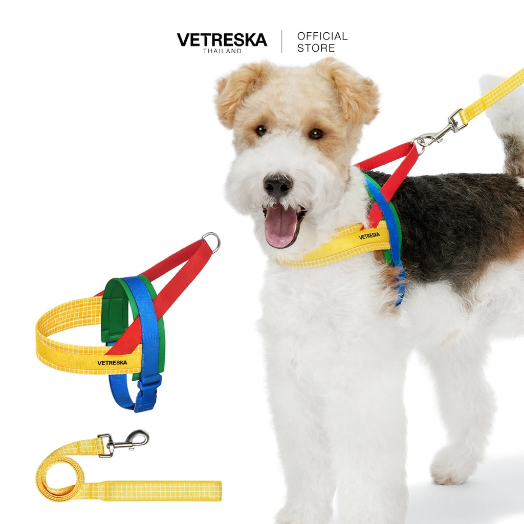 VETRESKA - Chroma Pet Harness & Leash Set - Yellow - OCC LIFE