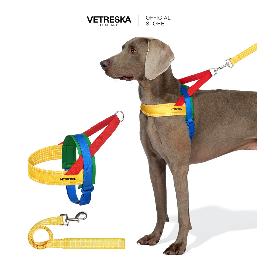 VETRESKA - Chroma Pet Harness & Leash Set - Yellow - OCC LIFE